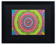 Hello Angel ''Aztec Rainbow'' Art, Black Frame, Black Mat, 20x16