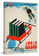 "Good Reading Ahead" Painting Print on Wrapped Canvas, 20"x30"