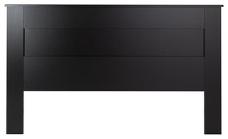 King Flat Panel Headboard, Black