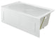 Concorde 60"x32" Acrylic, Alcove, Left-Hand Drain