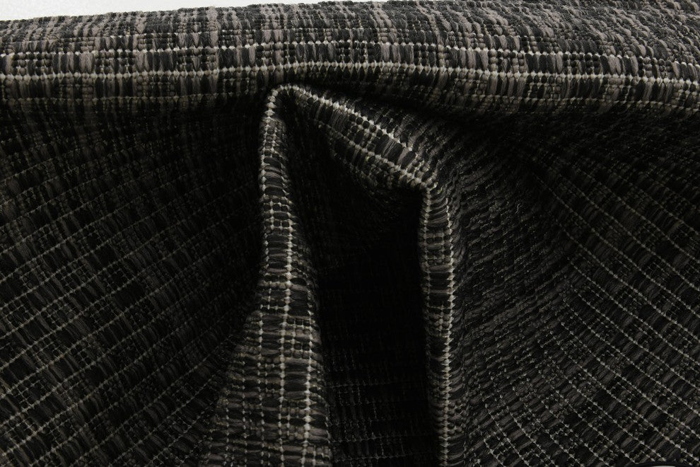 Unique Loom Black Solid Outdoor 2' 0 x 6' 0 Runner Rug