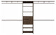 Closet System Pittsburg, Bedroom, Dark Walnut