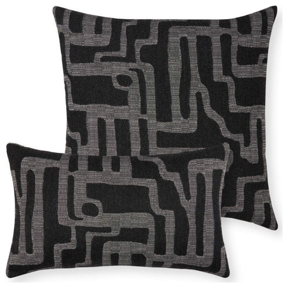 Noble Charcoal Indoor/Outdoor Performance Pillow, 20"x20"