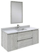 Formosa 48" Ash Wall Hung Single Sink Modern Vanity Set, Faucet Fft9161ch