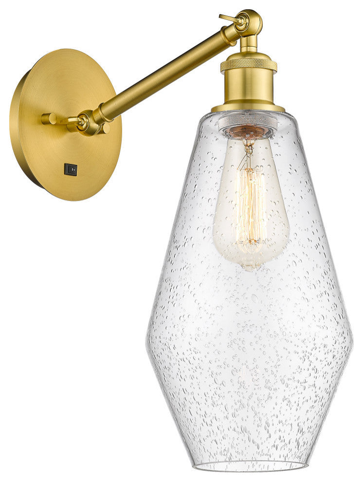 Innovations 317-1W-SG-G654-7-LED 1-Light Sconce, Satin Gold