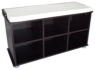 Kendal Shoe Bench, 6 cells for shoes