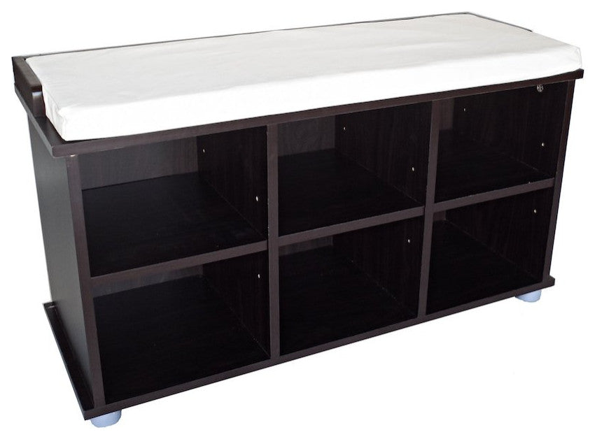 Kendal Shoe Bench, 6 cells for shoes