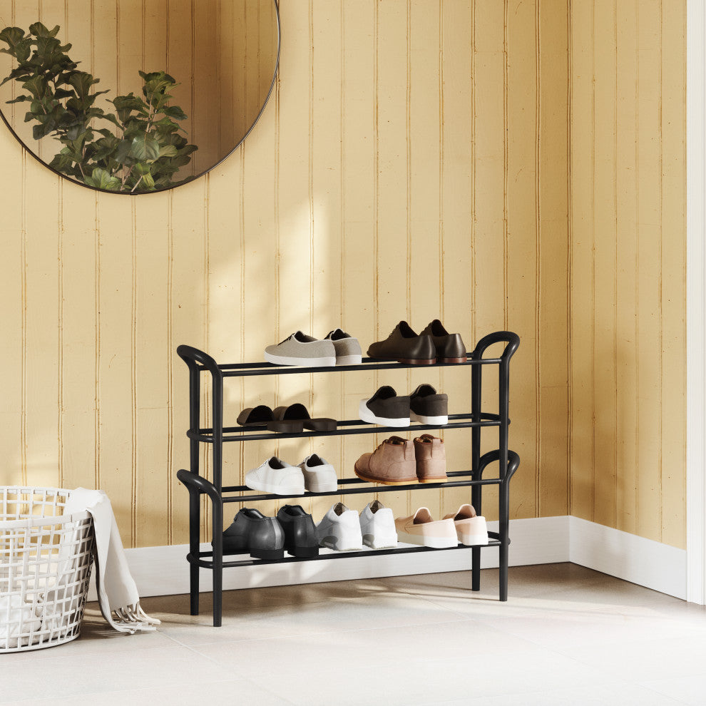 Umbra Shoestack Shoe Rack, Set of 2 Matte Black