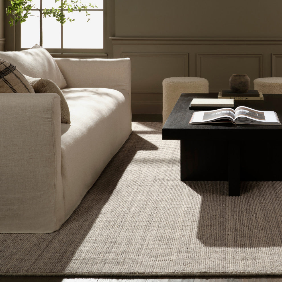 Jaipur Living Mere RNE02 Handmade Solid Gray Area Rug, 8'6"x11'6"