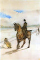 Henri De Toulouse-Lautrec Horsewoman, 18"x27" Wall Decal