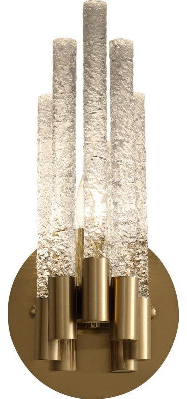 Crystal rod wall light fixture for bedside, living room., 1 Style