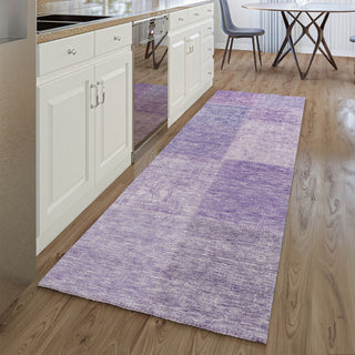Premium Machine Washable Mayfield AMF664 Lavender 2'3" x 7'6" Runner Rug