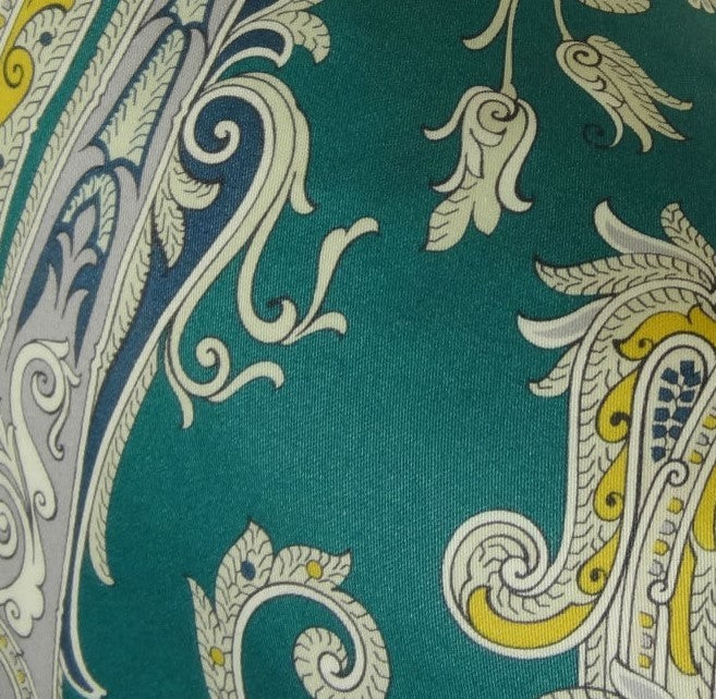 Annalise Blue Yellow and Green Handmade Luxury Pillow, 20"x30" Queen