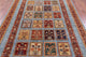 6' 6" X 9' 8" Persian Garden Design Handmade Rug Q10655