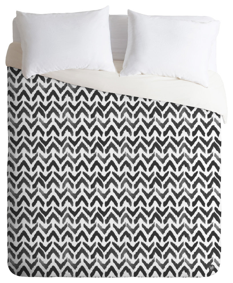 Wonder Forest Sketchy Chevron Duvet Cover Set, Twin XL