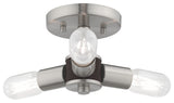 Livex Lighting Brushed Nickel 3-Light Ceiling Mount