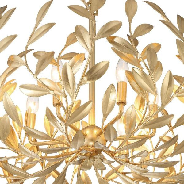 Crystorama 533-MT Broche, 6-Light Chandelier, 19"Hx27"W
