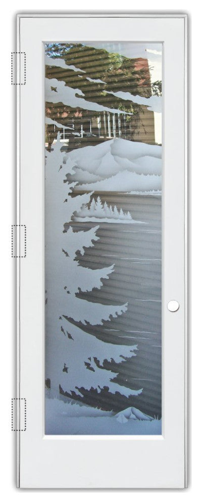 Interior Prehung Door or Interior Slab Door - Lake Arrowhead - Primed - 30"...