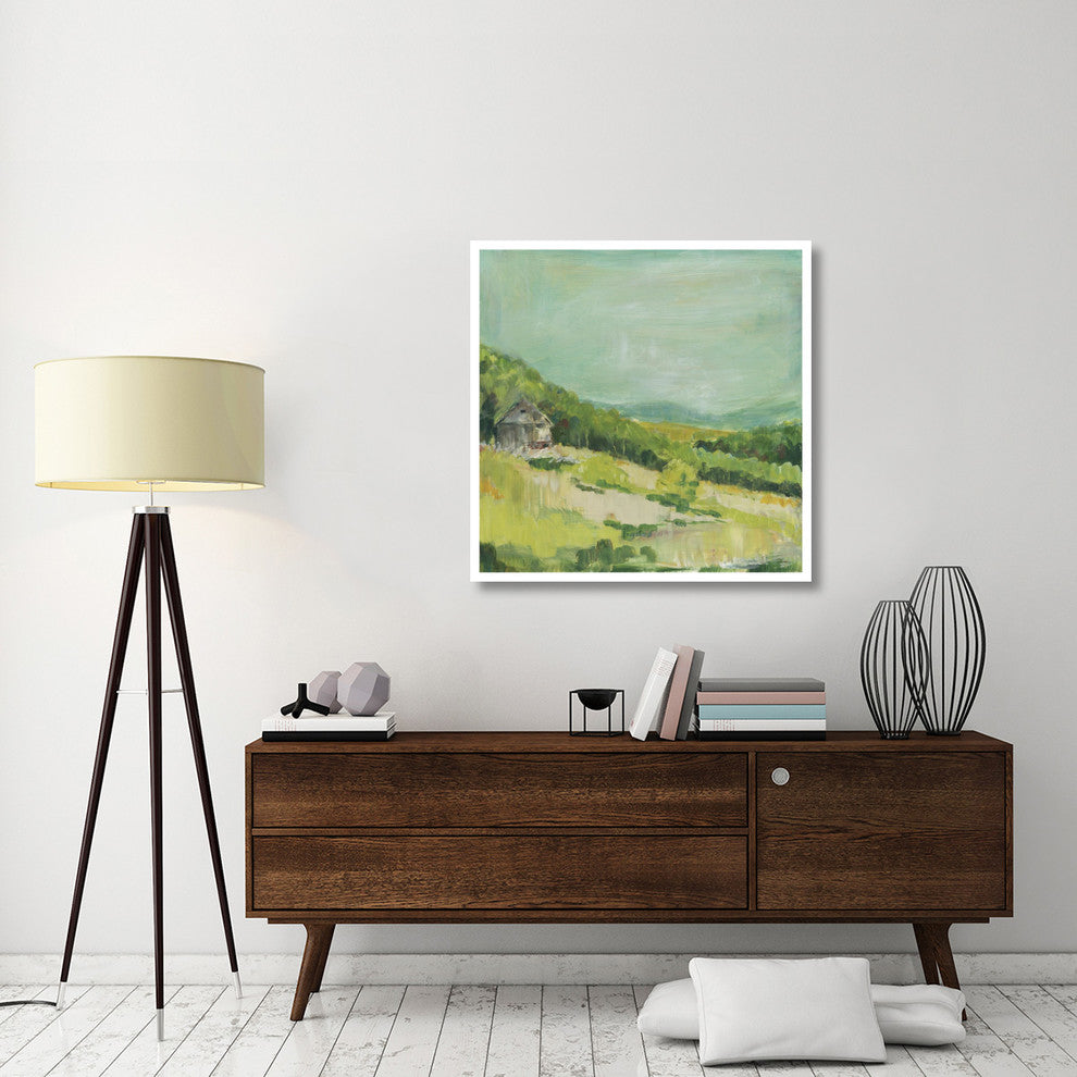 "Upper Fields" Digital Paper Print by Sue Schlabach, 38"x38"