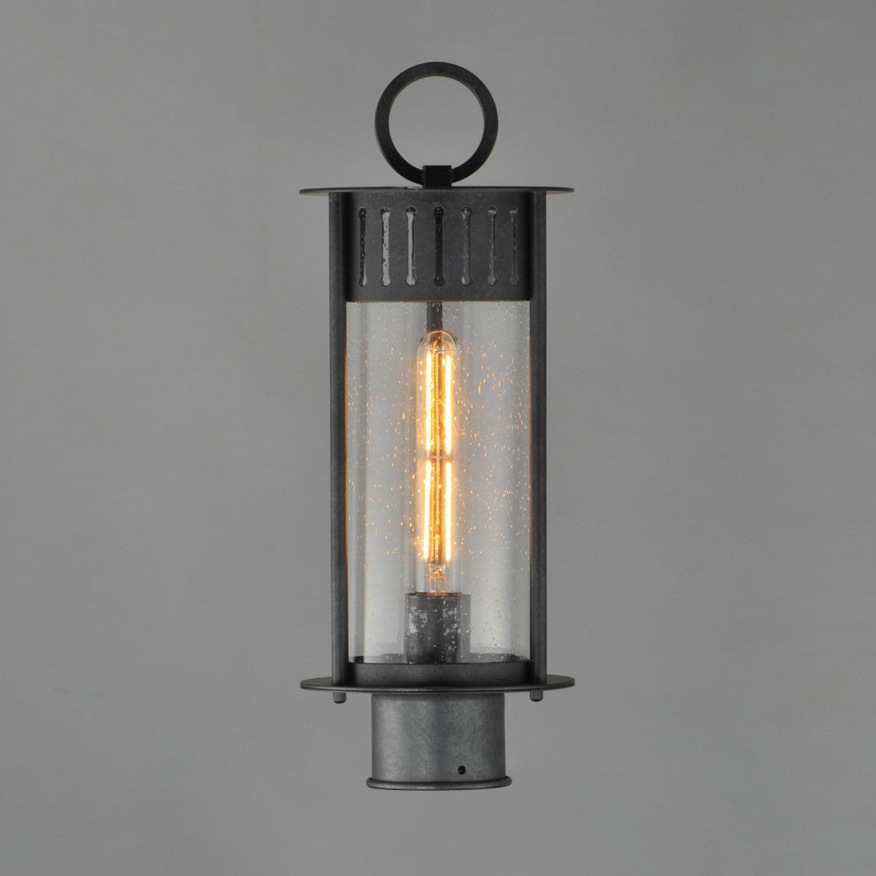 Maxim 30630 Windsor 17" Tall Post Light - Black Patina