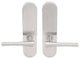 Champagne Lever, Full Dummy Tubular Pair, Left Hand, Satin Stainless Steel