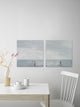 Paddle Boarding Diptych, 96"x48"