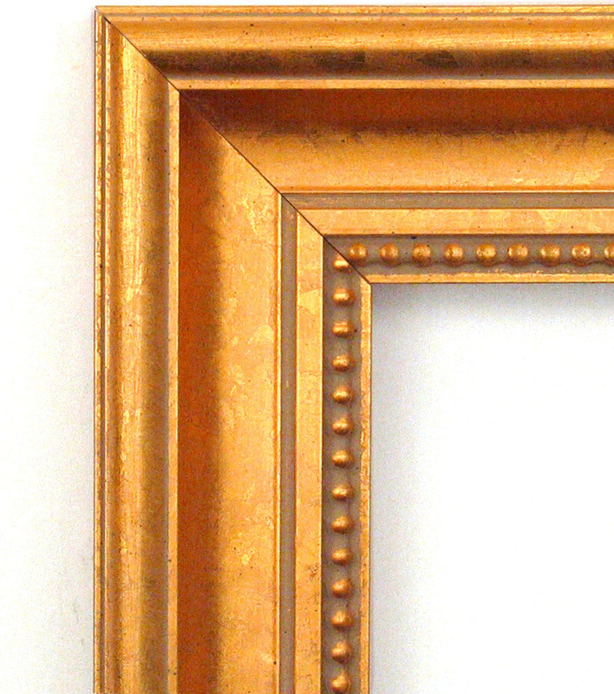 Wall Mirror, Townhouse Gold Wood, 28x25