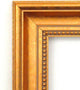 Wall Mirror, Townhouse Gold Wood, 28x25