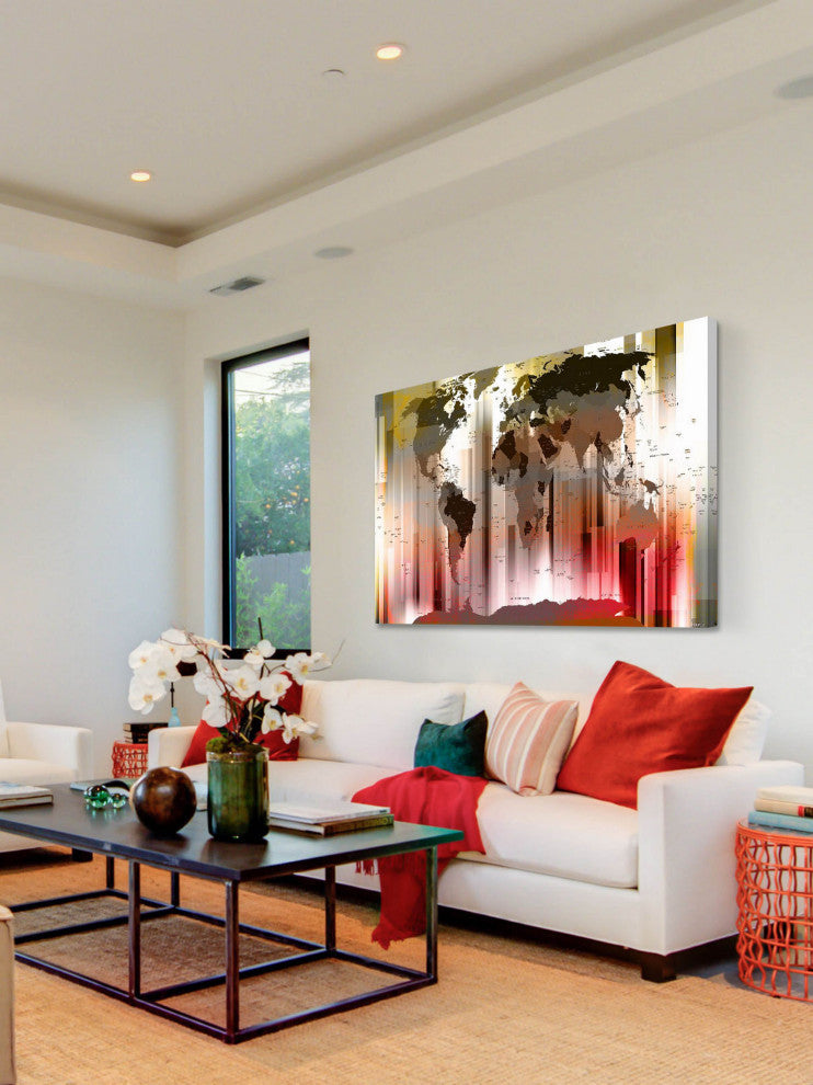 "Monde" Fine Art Canvas Print, 45"x30"