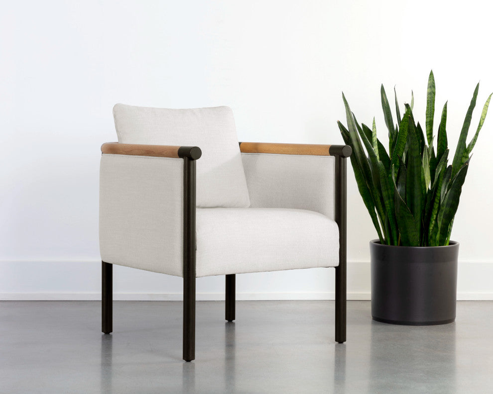 Wilder Lounge Chair, Heather Ivory Tweed