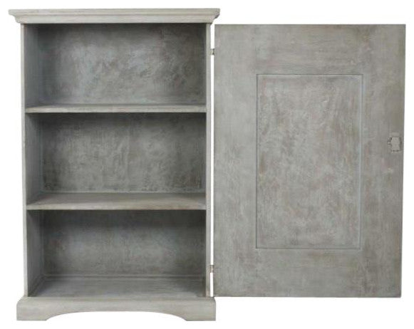 Traditional Angelo Cabinet, Charcoal Finish