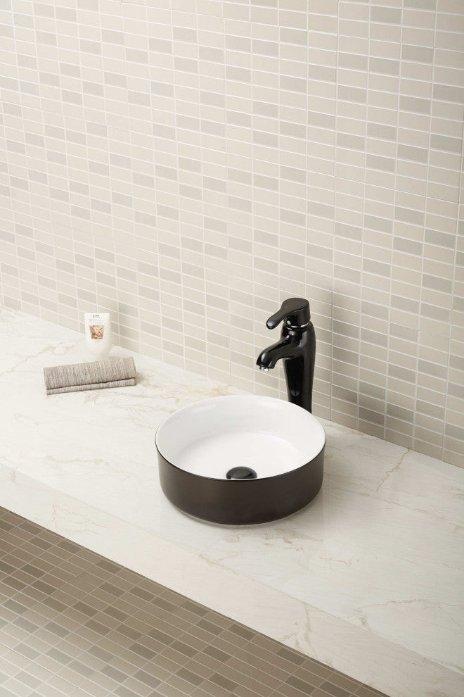 Henna Over the Counter Vessel Ceramic Basin Sink