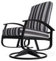 Belle Isle Cushion Outdoor Swivel Rocker, Sensory Granite/Black