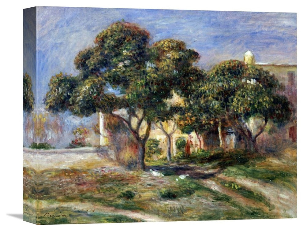 "The Medlar Trees" Stretched Canvas Giclee by Pierre-Auguste Renoir, 16"x13"