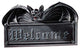Vampire Bat Welcome Plaque