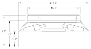 Whose Lamp 12.6" Modern Sand Nickel Small Flush Mount Ceiling Fan