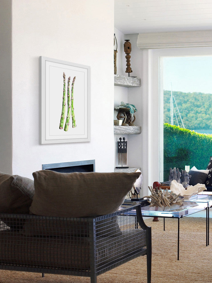 "Asparagus Stalks" Framed Print by Rachel Byler