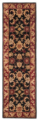 Safavieh Classic Cl244C Black, Burgundy Area Rug, 2'3" X 10'0"