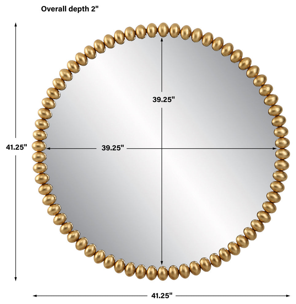 Uttermost 09793 Byzantine Round Gold Mirror