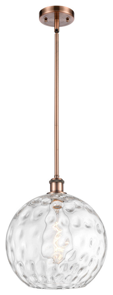 Innovations 516-1S-AC-G1215-12 1-Light Mini Pendant, Antique Copper
