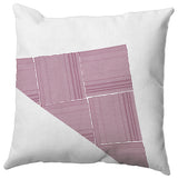 Triangles & Squares Polyester Indoor/Outdoor Pillow, Maroon Red, 20"x20"