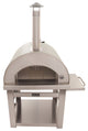 Outdoor Wood Fired Gas Pizza Oven, Silver