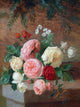 Roses Branches Of Christmas Trees J. Robie Tile Mural Backsplash, 6"x8", Matte