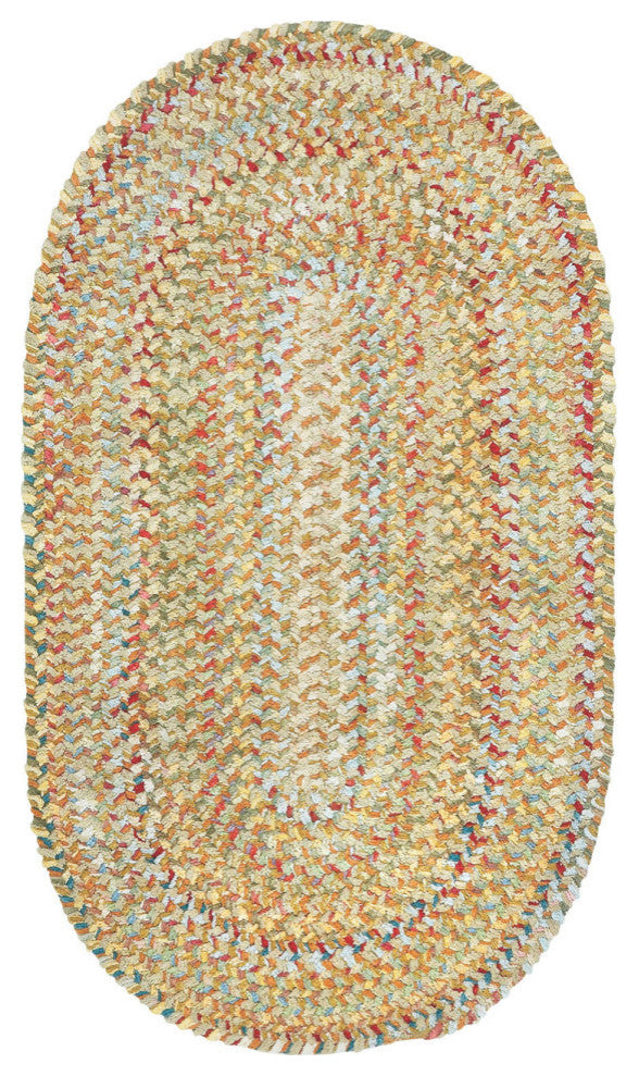 Capel Ocracoke Amber 0425_725 Braided Rugs - 2' X 8' Runner
