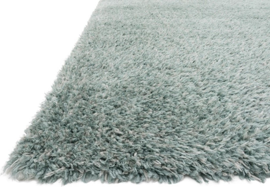 Soft Voluminous Pile Kayla Shag Area Rug, Spa, 5'0"x7'6"