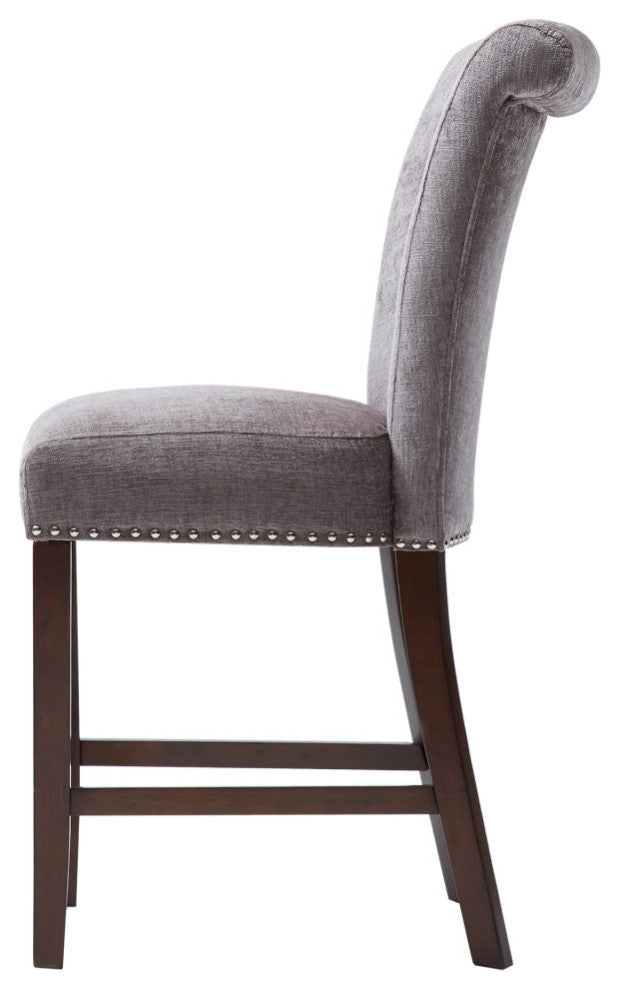 Madison Park Colfax Counter Stool Bar Height Stools, Gray