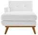 Accent Sofa Chaise Chair, Fabric, White, Modern, Living Lounge Hotel Hospitality