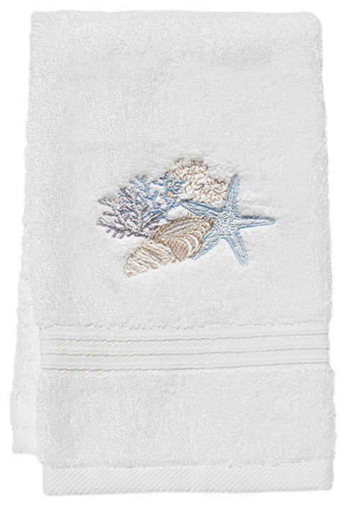 Terry Guest Towel, Shell Collection, Duck Egg Blue