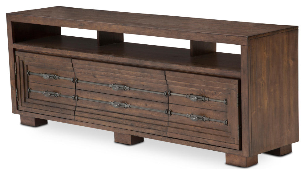 Carrollton Media Console - Rustic Ranch