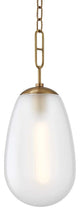 Bruckner 1-Light Large Pendant, Aged Brass